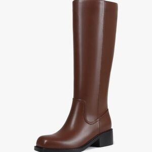 Elegant Brown Knee-High Women's Boots